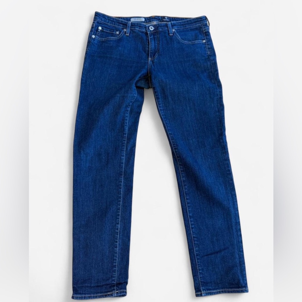 AG Adriano Goldschmied Classic Women's Dark Blue Straight-Leg Jeans
